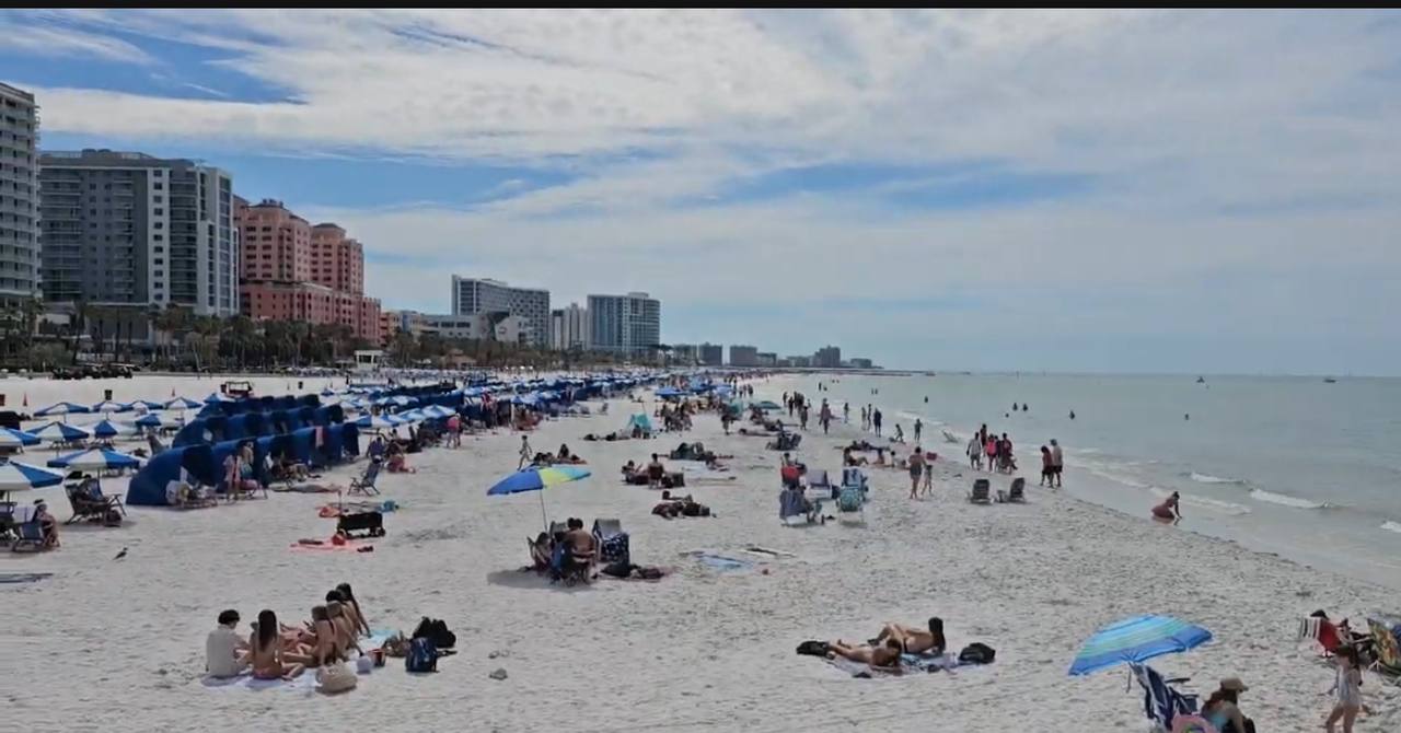 Beach crowd