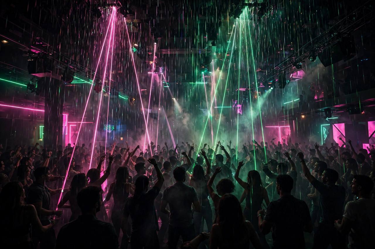 Laser Rain