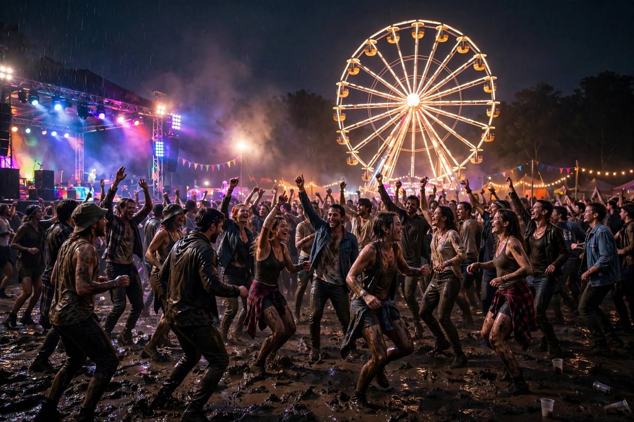 Mud Dancing at EDC